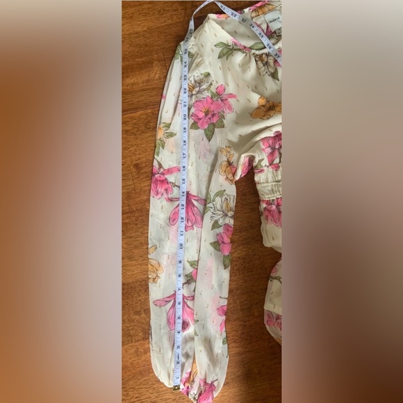 Anthropologie The Somerset by Maeve Mini Dress Long Sleeve XL Floral Dress Boho - Picture 13 of 14